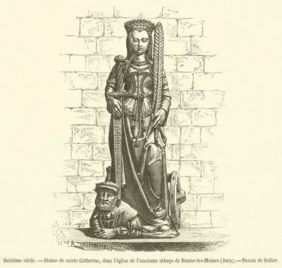 Statua di Santa Caterina, nella chiesa dell