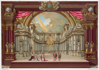 Progetto scenografico per il Teatro di Versailles da French School