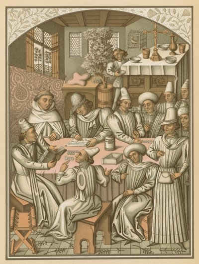 Regolamento dei conti della Confraternita di Charite-Dieu e Notre-Dame della Recuperazione di Rouen, 1466 da French School