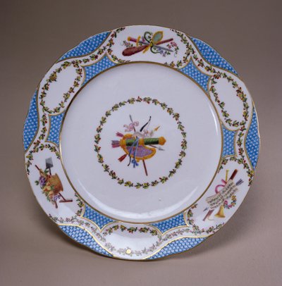 Piatto del servizio da dessert di Sèvres, dal Servizio Melbourne, 1770 da French School