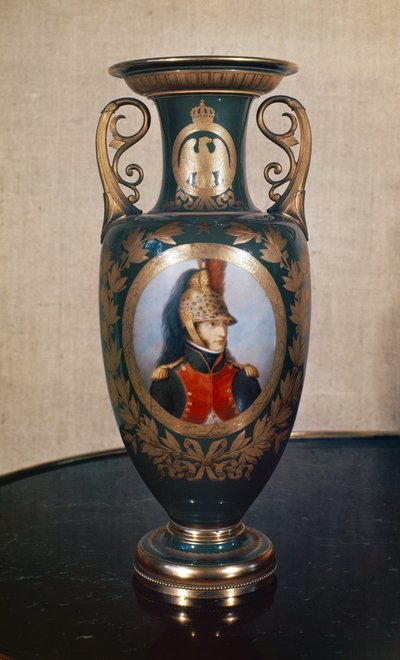 Vaso di Sèvres raffigurante Luigi Bonaparte da French School