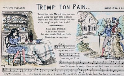 Spartito per la canzone popolare "Dip 