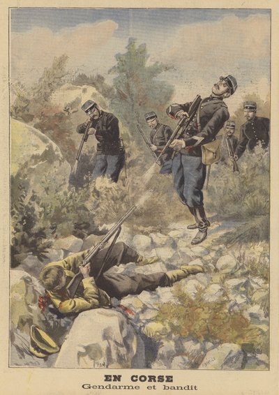 Sparatoria tra un poliziotto e un bandito in Corsica da French School