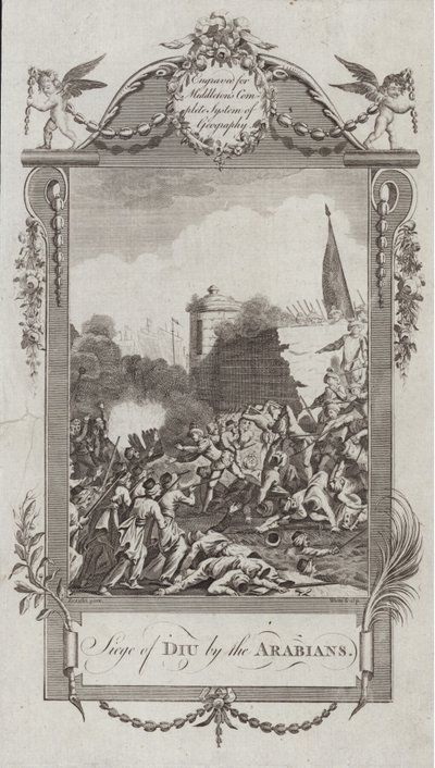 Assedio di Diu da parte degli arabi da French School
