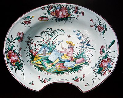 Piatto di Sinceny con decorazione di muratore, c.1780 da French School
