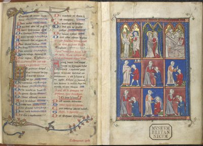 Sloane 1977,f.2 La Chirurgia: Scene bibliche e mediche da French School