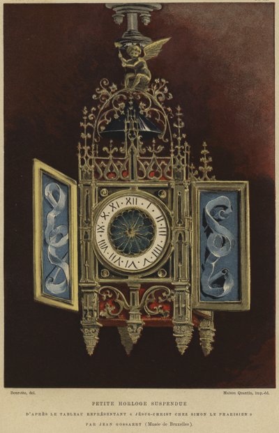 Piccolo orologio da parete da French School