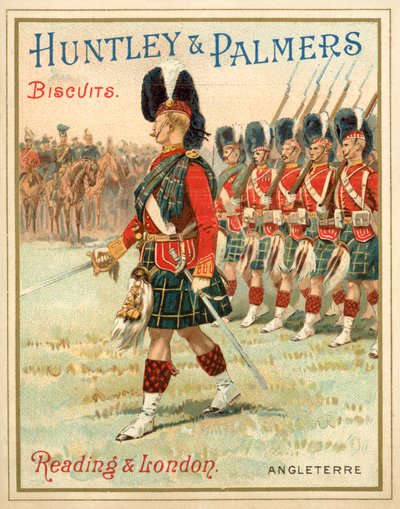 Soldati di un reggimento delle Highlands in parata da French School