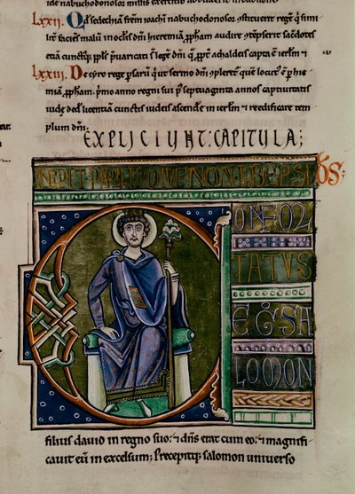 Salomone dalla Bibbia di Souvigny da French School