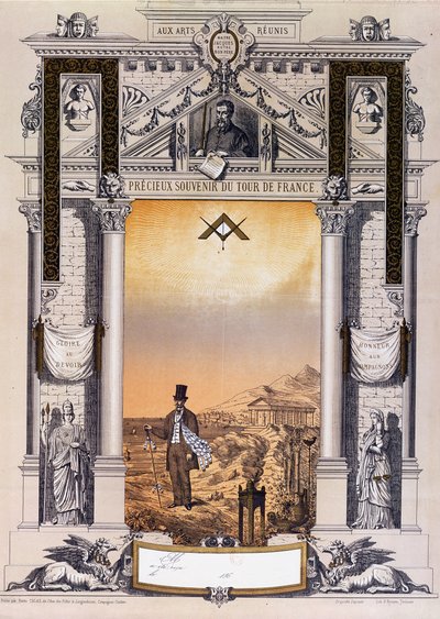 Souvenir del Tour de France di un lavoratore dopo il suo apprendistato, c. 1860 da French School