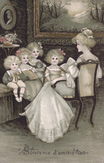 Ricordo di amicizia (litografia a colori) da French School