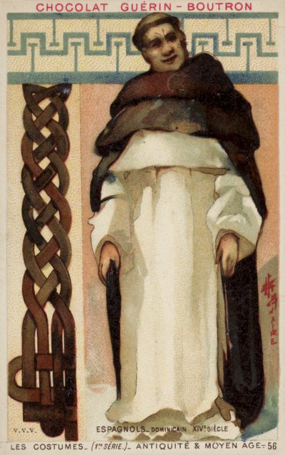 Frate domenicano spagnolo, XIV secolo da French School
