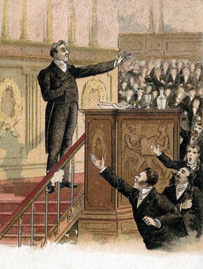 Discorso del ministro degli affari esteri Francois Guizot (1787-1874) alla Camera dei deputati contro l