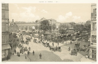 Square du Temple, 1881 da French School