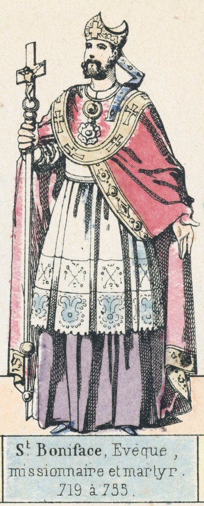 San Bonifacio, vescovo, missionario e martire, 719 a 735 da French School