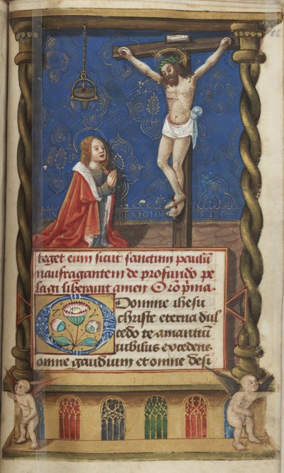 Santa Brigida davanti alla Croce da French School