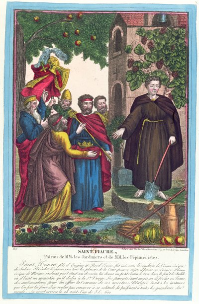 San Fiacre (d.670) 1841 da French School