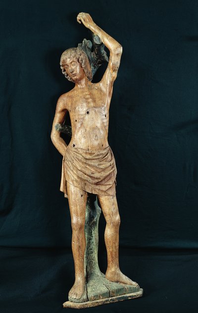 San Sebastiano, XV-XVI secolo (legno) da French School