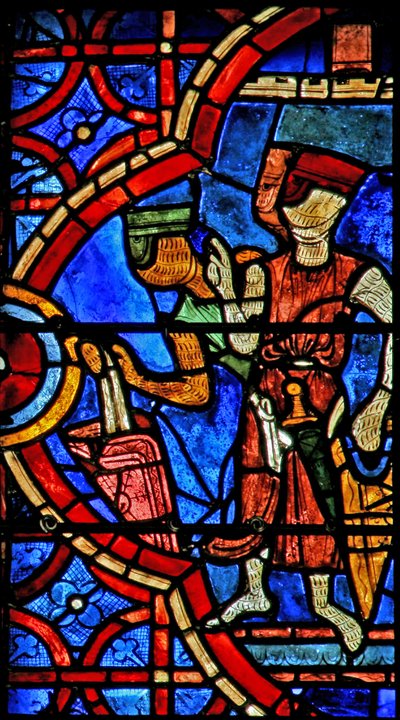 Gli assassini di San Tommaso Becket si preparano ad assalirlo da French School