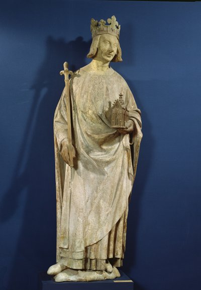 Statua di Carlo V (1338-80) Re di Francia, 1365-80 da French School