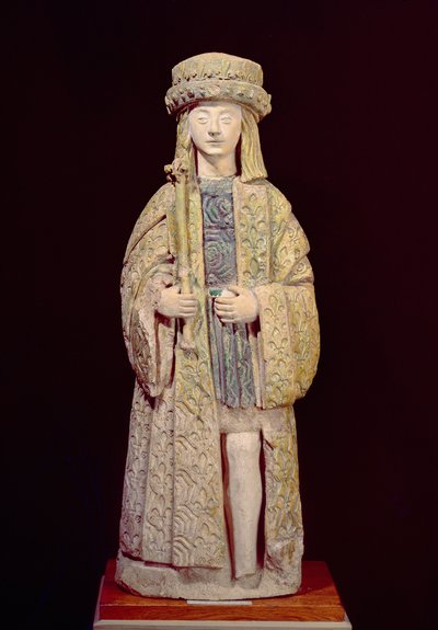Statua di San Luigi, fine XV o inizio XVI secolo da French School