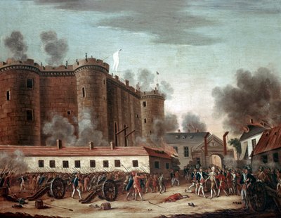 Assalto alla Bastiglia, 14 luglio 1789 da French School