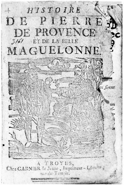 Storia di Pierre de Provence e la Belle Maguelonne, Bibliotheque Bleue, Troyes, 1738 da French School