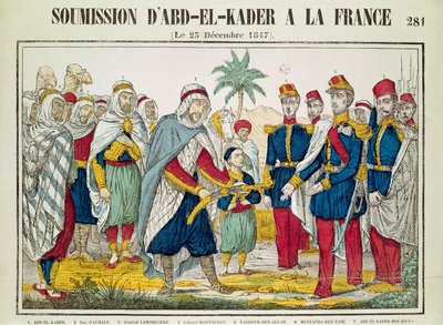 Sottomissione di Abd el-Kader (1808-83) a Henri d