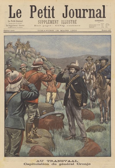 La resa del Generale Cronje agli inglesi dopo la Battaglia di Paardeberg da French School