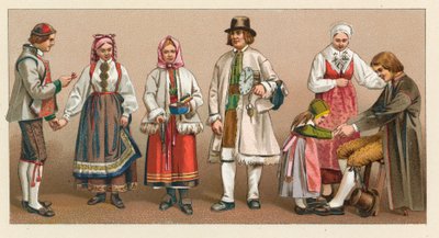 Costume di Svezia e Norvegia da French School