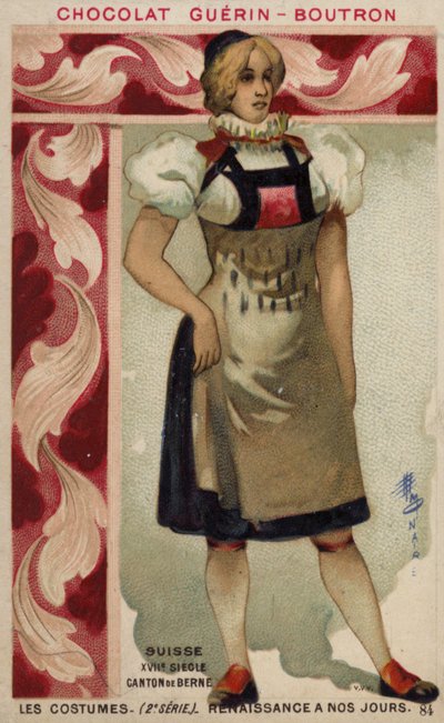 Costume svizzero del Canton Berna, XVII secolo da French School