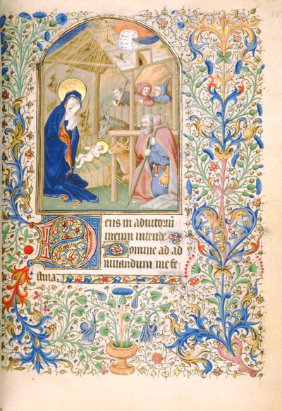 La Natività (Uso di Parigi) c.1460 da French School