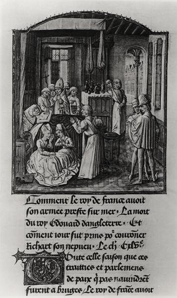 T.2 Fol.111 La morte di Edoardo III, Re d