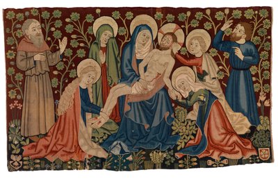 Arazzo antependium con Lamentazione sul Cristo morto 