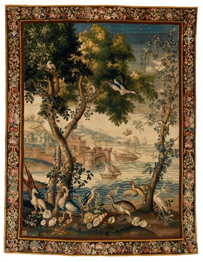 Arazzo di uno dei Ports de Mer, realizzato a Beauvais, c.1725 da French School