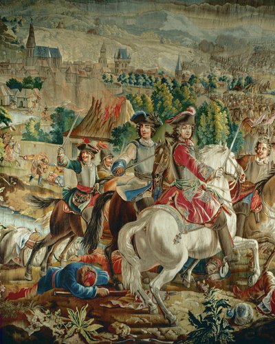 Arazzo raffigurante Carlo, Duca di Lorena durante la ... (lana e seta) da French School