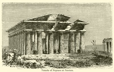 Tempio di Nettuno a Paestum da French School