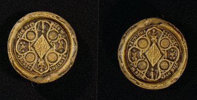 Il Sigillo Araldico di Jeanne de Penthievre, Duchessa di Bretagna e Contessa di Goello, 1369 da French School