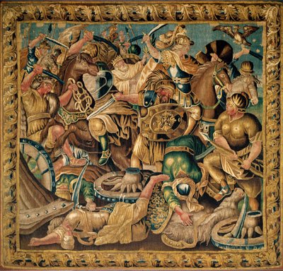 La battaglia di Arbelles nel 333 a.C., Aubusson da French School