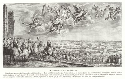 La Battaglia di Fontenoy, Guerra di Successione Austriaca, 1745 da French School