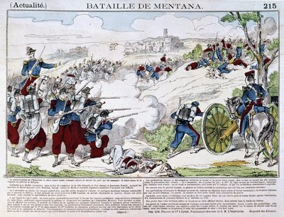 La Battaglia di Mentana il 3 novembre da French School