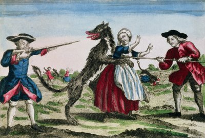 La Bestia del Gévaudan, pubblicata da Basset, 1764 da French School