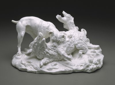 La caccia al cinghiale, c.1751 da French School