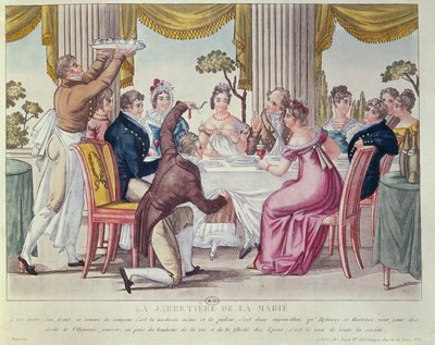 La giarrettiera della sposa, c.1820 da French School