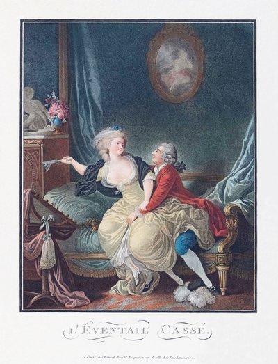 Il Ventaglio Rotto. Seduzione sessuale. XVIII secolo. da French School