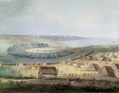 Il campo a Boulogne nel luglio 1804, 1809 da French School