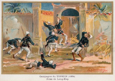 La cattura di Lang-Kep da French School