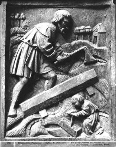 Il Falegname, (dettaglio) da un altare da French School