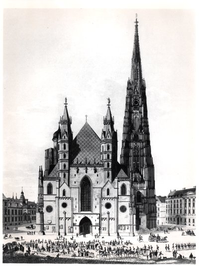 La Cattedrale di Santo Stefano a Vienna, 1821 da French School