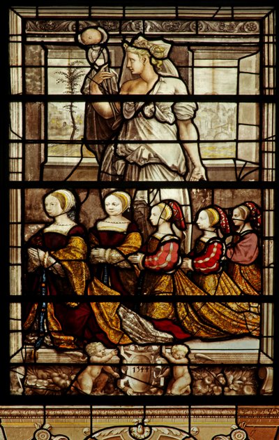 La finestra nord della cappella: Sant